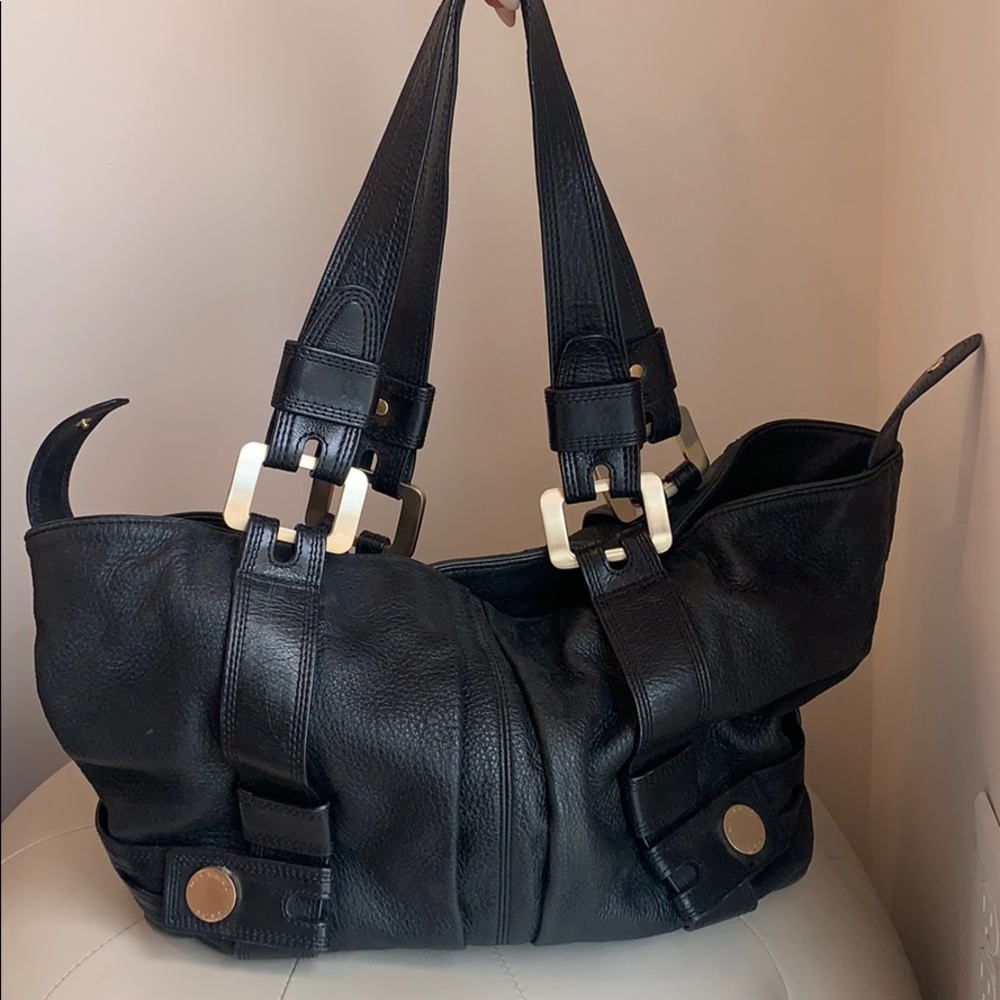 Michael Kors black leather purse